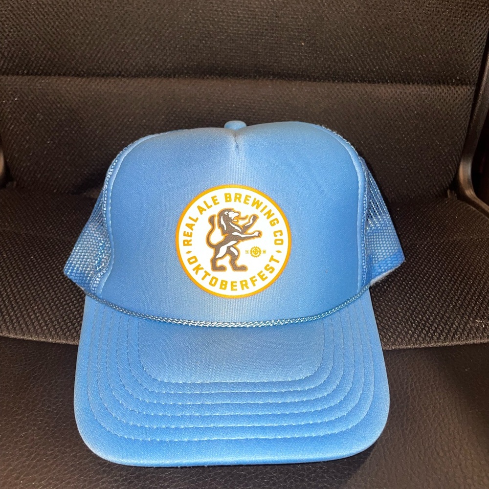 Blue trucker hat